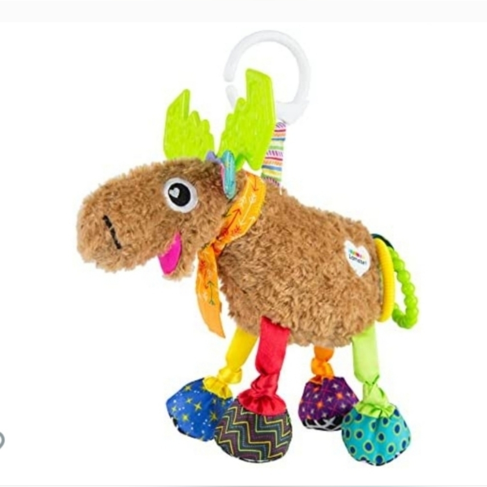 Lamaze Mortimer The Moose, Baby Clip On Toy For Stroller Carseat Playpen